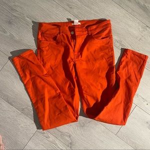 Women jeans red